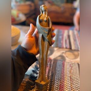 Heavy art deco Architectual salvage figure-free shipping